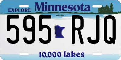 MN license plate 595RJQ