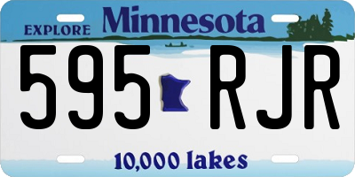 MN license plate 595RJR