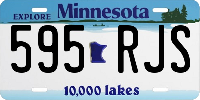 MN license plate 595RJS