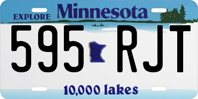 MN license plate 595RJT