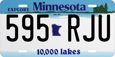 MN license plate 595RJU