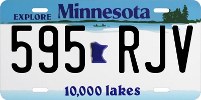 MN license plate 595RJV