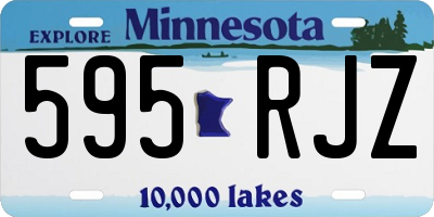 MN license plate 595RJZ