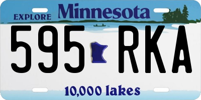 MN license plate 595RKA