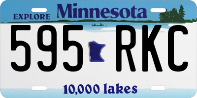 MN license plate 595RKC