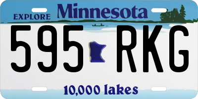 MN license plate 595RKG