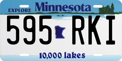 MN license plate 595RKI
