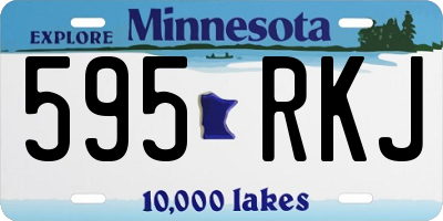 MN license plate 595RKJ