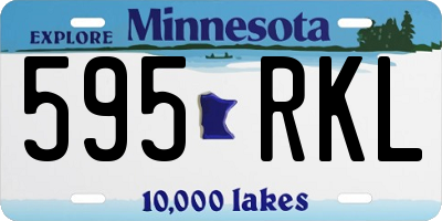 MN license plate 595RKL