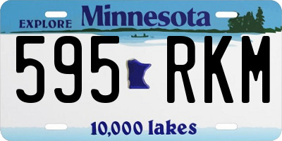 MN license plate 595RKM