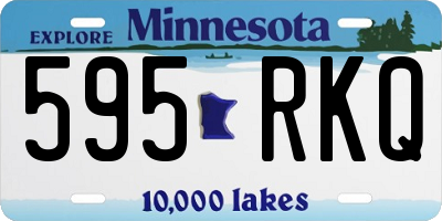 MN license plate 595RKQ