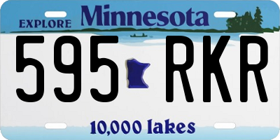 MN license plate 595RKR
