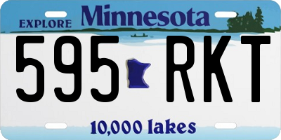MN license plate 595RKT