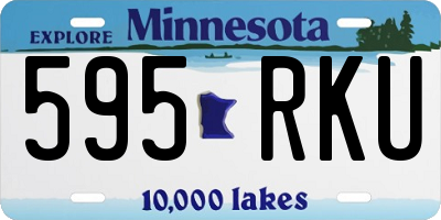 MN license plate 595RKU