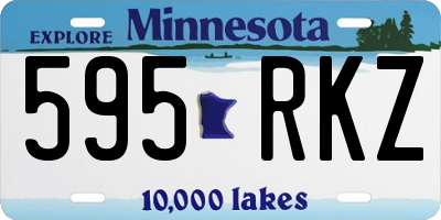 MN license plate 595RKZ