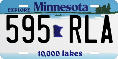 MN license plate 595RLA