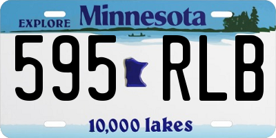 MN license plate 595RLB