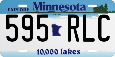 MN license plate 595RLC