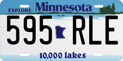 MN license plate 595RLE