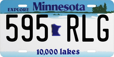 MN license plate 595RLG
