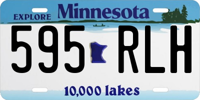 MN license plate 595RLH