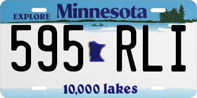MN license plate 595RLI