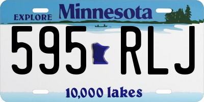 MN license plate 595RLJ