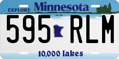 MN license plate 595RLM