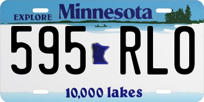 MN license plate 595RLO