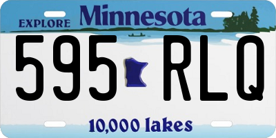 MN license plate 595RLQ