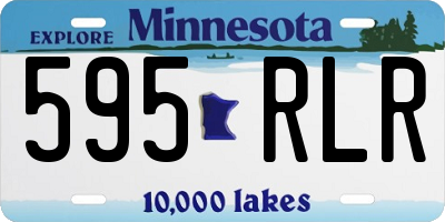 MN license plate 595RLR