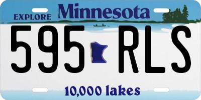 MN license plate 595RLS
