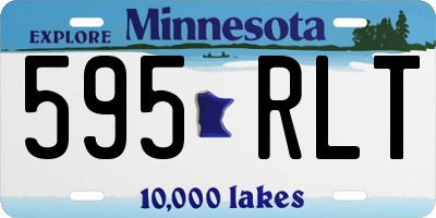MN license plate 595RLT