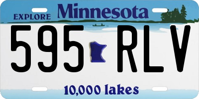 MN license plate 595RLV