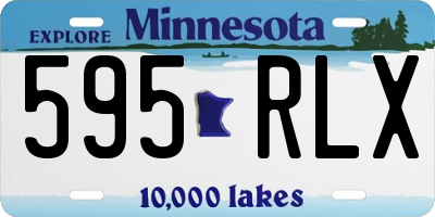 MN license plate 595RLX