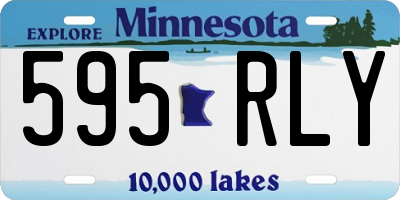 MN license plate 595RLY