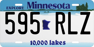 MN license plate 595RLZ