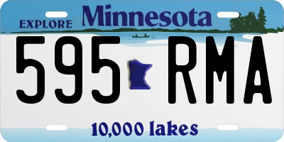 MN license plate 595RMA