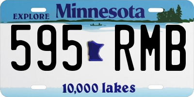 MN license plate 595RMB