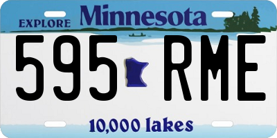 MN license plate 595RME