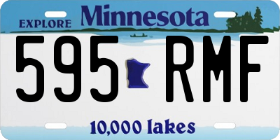 MN license plate 595RMF