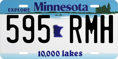 MN license plate 595RMH