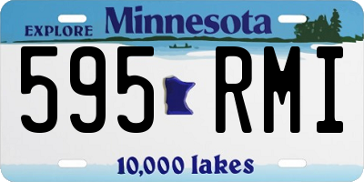 MN license plate 595RMI