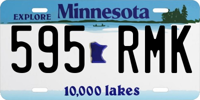 MN license plate 595RMK