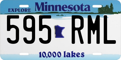 MN license plate 595RML