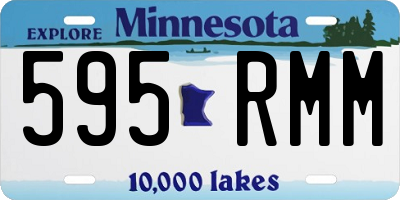 MN license plate 595RMM