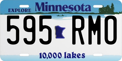 MN license plate 595RMO