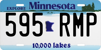 MN license plate 595RMP