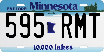 MN license plate 595RMT