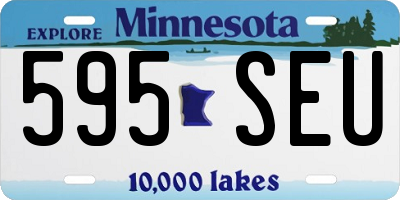 MN license plate 595SEU
